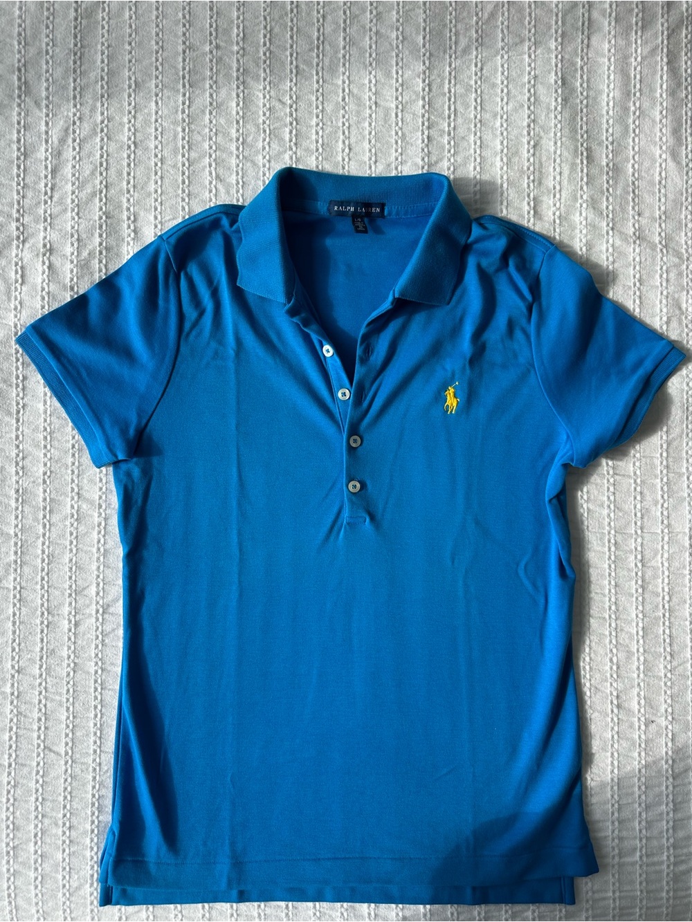Ralph Lauren: Bright Blue Short Sleeve Polo